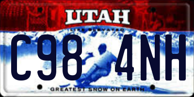 UT license plate C984NH