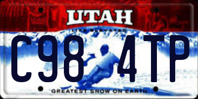 UT license plate C984TP