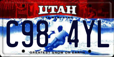 UT license plate C984YL