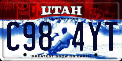 UT license plate C984YT