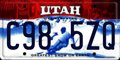 UT license plate C985ZQ