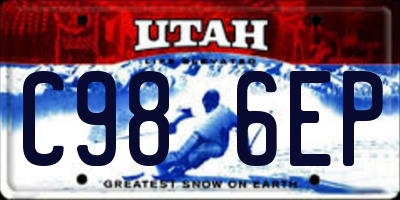 UT license plate C986EP