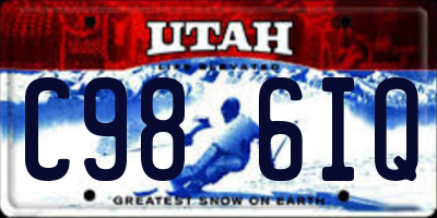 UT license plate C986IQ
