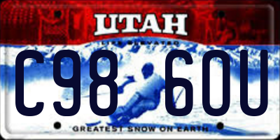 UT license plate C986OU