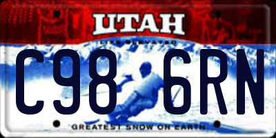 UT license plate C986RN