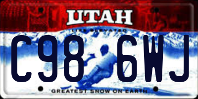 UT license plate C986WJ