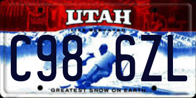 UT license plate C986ZL