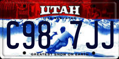 UT license plate C987JJ