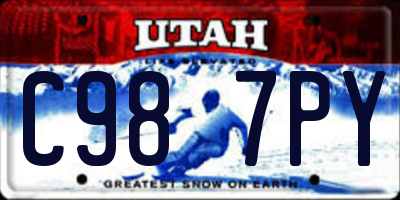 UT license plate C987PY