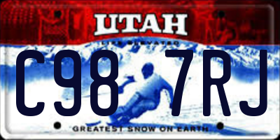 UT license plate C987RJ