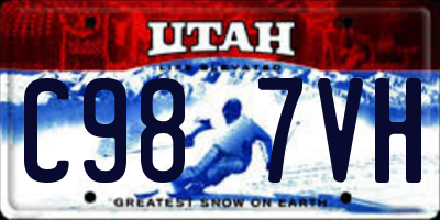UT license plate C987VH