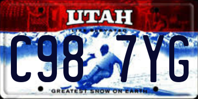 UT license plate C987YG