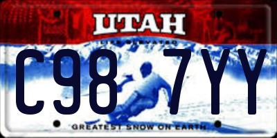 UT license plate C987YY