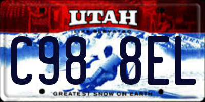 UT license plate C988EL