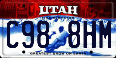 UT license plate C988HM
