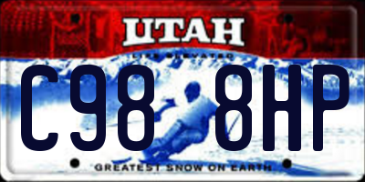 UT license plate C988HP