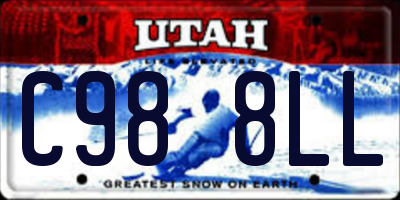 UT license plate C988LL