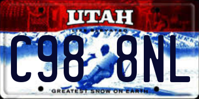 UT license plate C988NL