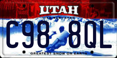 UT license plate C988QL