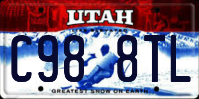 UT license plate C988TL