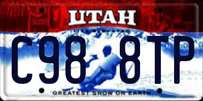 UT license plate C988TP