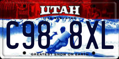 UT license plate C988XL
