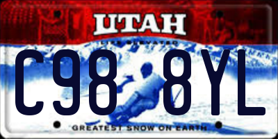 UT license plate C988YL