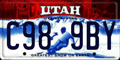 UT license plate C989BY