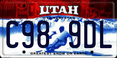 UT license plate C989DL