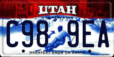 UT license plate C989EA