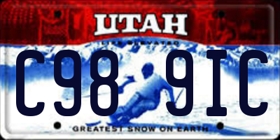 UT license plate C989IC