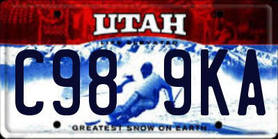 UT license plate C989KA