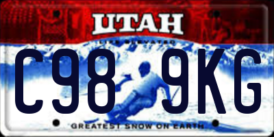 UT license plate C989KG