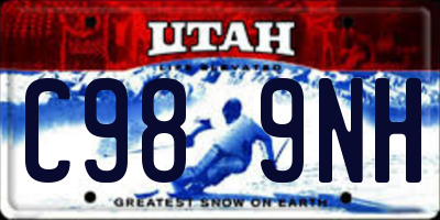 UT license plate C989NH