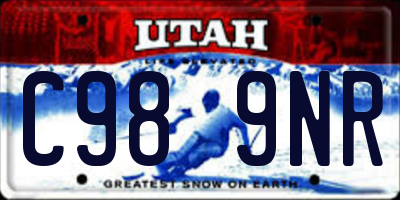 UT license plate C989NR