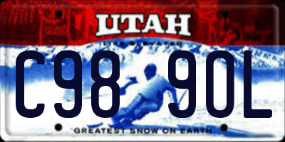 UT license plate C989OL