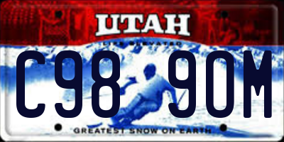 UT license plate C989OM