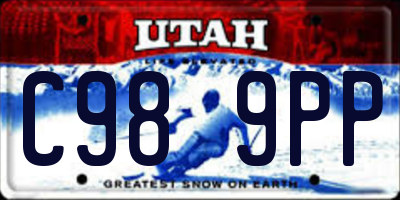 UT license plate C989PP