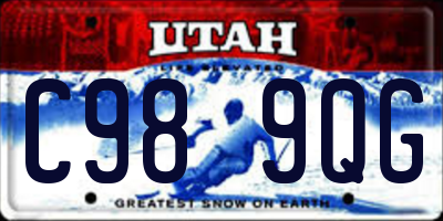 UT license plate C989QG