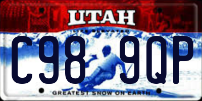 UT license plate C989QP