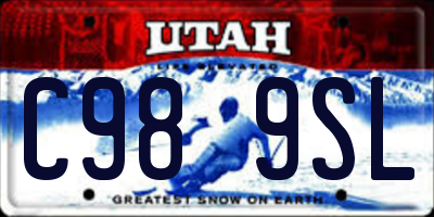 UT license plate C989SL
