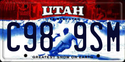 UT license plate C989SM