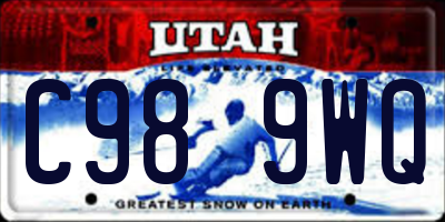 UT license plate C989WQ