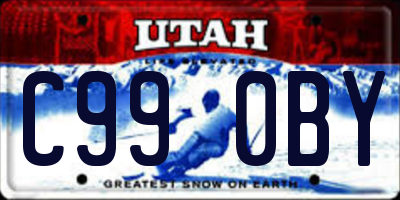 UT license plate C990BY