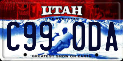 UT license plate C990DA