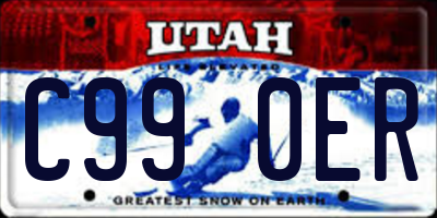UT license plate C990ER