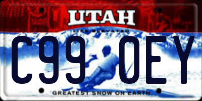 UT license plate C990EY