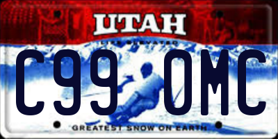 UT license plate C990MC