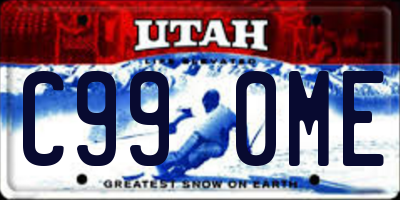 UT license plate C990ME