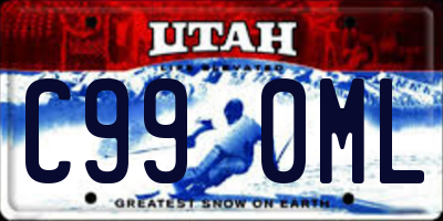 UT license plate C990ML